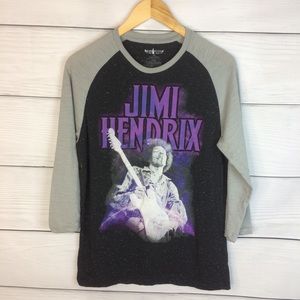 Jimmy Hendrix Rocking Art Baseball Tee